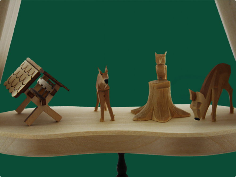 3 Etagen beleuchtetes Dorf